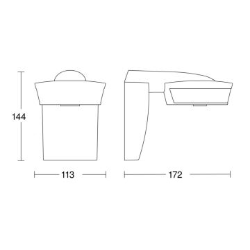 Steinel 059552 - Senzor gibanja SensIQ IP54 antracit + Daljinski upravljalnik