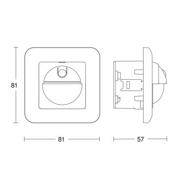 Steinel 065003 - Senzor gibanja IR 2180 UP ECO 230V bela