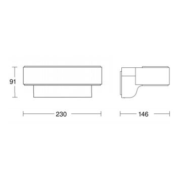 STEINEL 065706 - LED Zunanja stenska svetilka s senzorjem L810 LED/12,5W/230V IP44