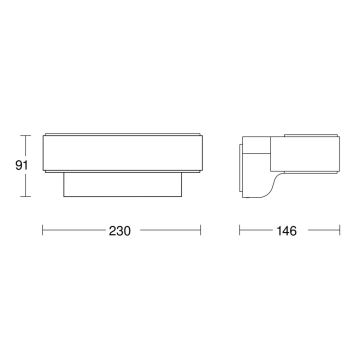 Steinel 079307- LED Zunanja stenska svetilka L810C LED/9,8W/230V IP44 antracit