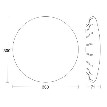 Steinel 079789 - LED Zunanja stropna svetilka s senzorjem RS PRO S20 SC LED/15,7W/230V IP65 3000K