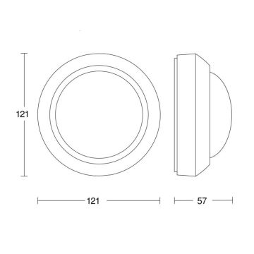 Steinel 081706 - Zunanji senzor gibanja IS 2360-3 ECO 230V IP54 črna