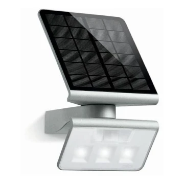 STEINEL 671013 - Solarni LED-reflektor XSolar L-S 1,2W/LED srebrna IP44