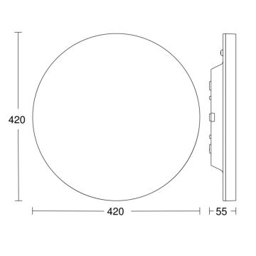 Steinel - LED Zatemnitvena stropna svetilka s senzorjem RSPROR30QBASICSC 23,26W/230V IP40 4000K