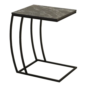 Stranska mizica 65x35 cm črna