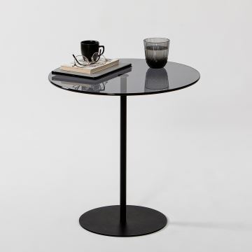 Stranska mizica CHILL 50x50 cm črna