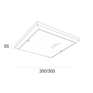 Stropna svetilka 1xE27/60W/230V bor - FSC certifikat