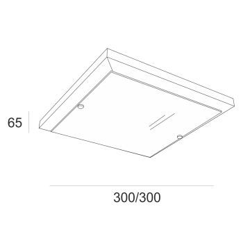 Stropna svetilka 1xE27/60W/230V bukev - FSC certifikat