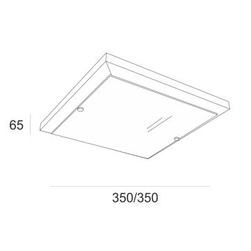 Stropna svetilka 2xE27/60W/230V bor - FSC certifikat