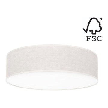 Stropna svetilka BOHO 4xE27/25W/230V pr. 48 cm bela – FSC certifikat