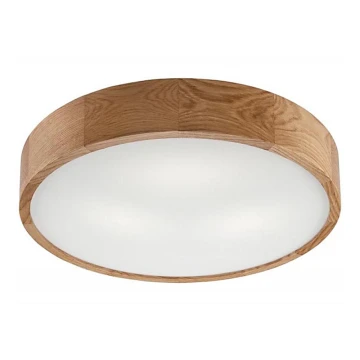 Stropna svetilka OAK 3xE27/60W/230V hrast ø 47,5 cm - FSC certifikat