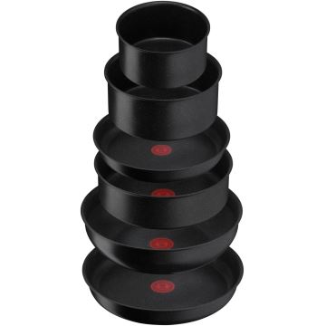 Tefal - Set kuhinjske posode 7 kom. INGENIO BLACK STONE