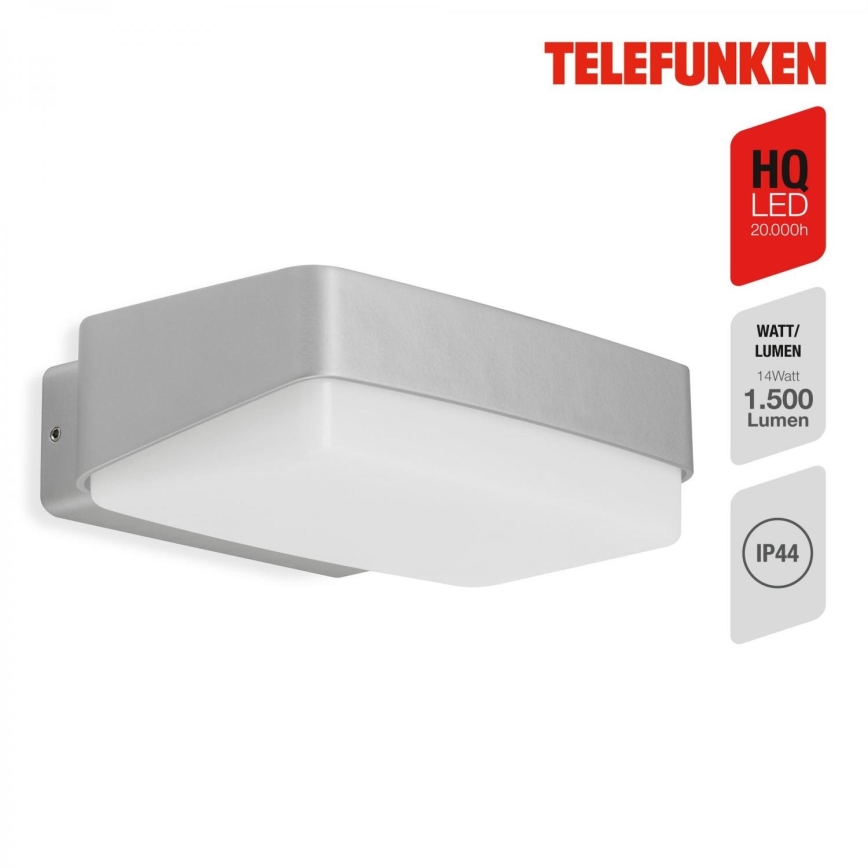 Telefunken 312204TF - LED Zunanja stenska svetilka LED/14W/230V IP44