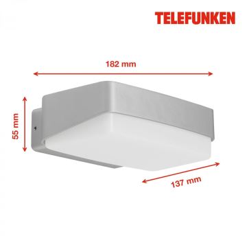 Telefunken 312204TF - LED Zunanja stenska svetilka LED/14W/230V IP44