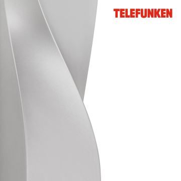 Telefunken 312704TF - LED Zunanja stenska svetilka 2xLED/5,5W/230V IP44 srebrna