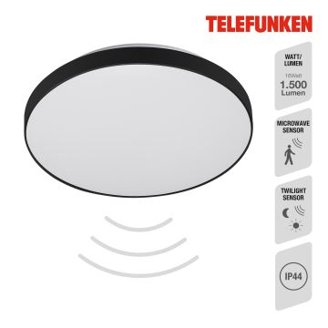 Telefunken 318405TF - LED Kopalniška stropna svetilka s senzorjem LED/16W/230V IP44 pr. 29 cm