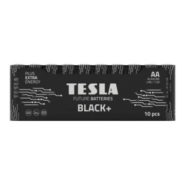 Tesla Batteries - 10 kos Alkalna baterija AA BLACK+ 1,5V 2800 mAh