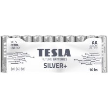 Tesla Batteries - 10 kos Alkalna baterija AA SILVER+ 1,5V 2900 mAh
