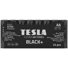 Tesla Batteries - 24 kos Alkalna baterija AA BLACK+ 1,5V 2800 mAh