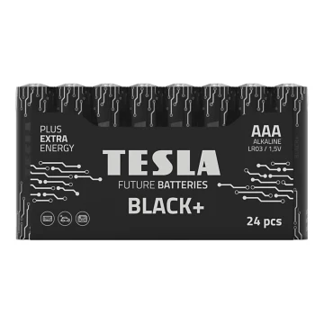 Tesla Batteries - 24 kos Alkalna baterija AAA BLACK+ 1,5V 1200 mAh