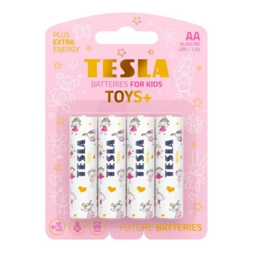 Tesla Batteries - 4 kos Alkalna baterija AA TOYS+ 1,5V 2900 mAh