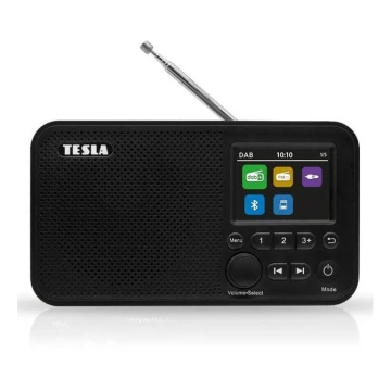 TESLA Electronics - Radio DAB+ FM 5W/1800 mAh črna