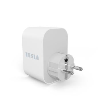 TESLA Smart - Pametna vtičnica 3680W/230V/16A Type F/E 2xUSB-A + 1xUSB-C Wi-Fi