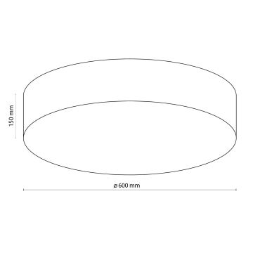 TK Lighting 1584 - Stropna svetilka RONDO 4xE27/15W/230V