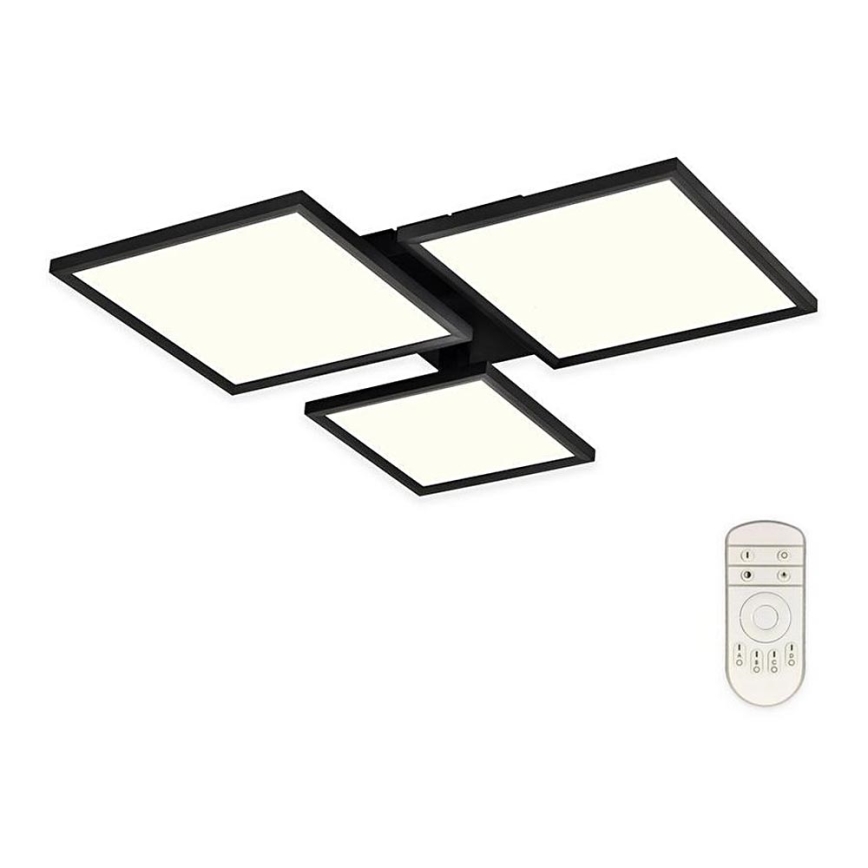 Top Light - LED Zatemnitveni nadgradni lestenec MERKUR LED/50W/230V 3000-6500K črna + Daljinski upravljalnik