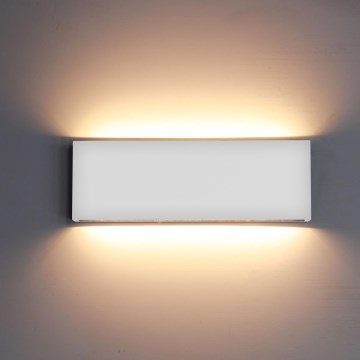 Top Light - LED Zunanja stenska svetilka OBLIGO LED/12W/230V IP65 bela