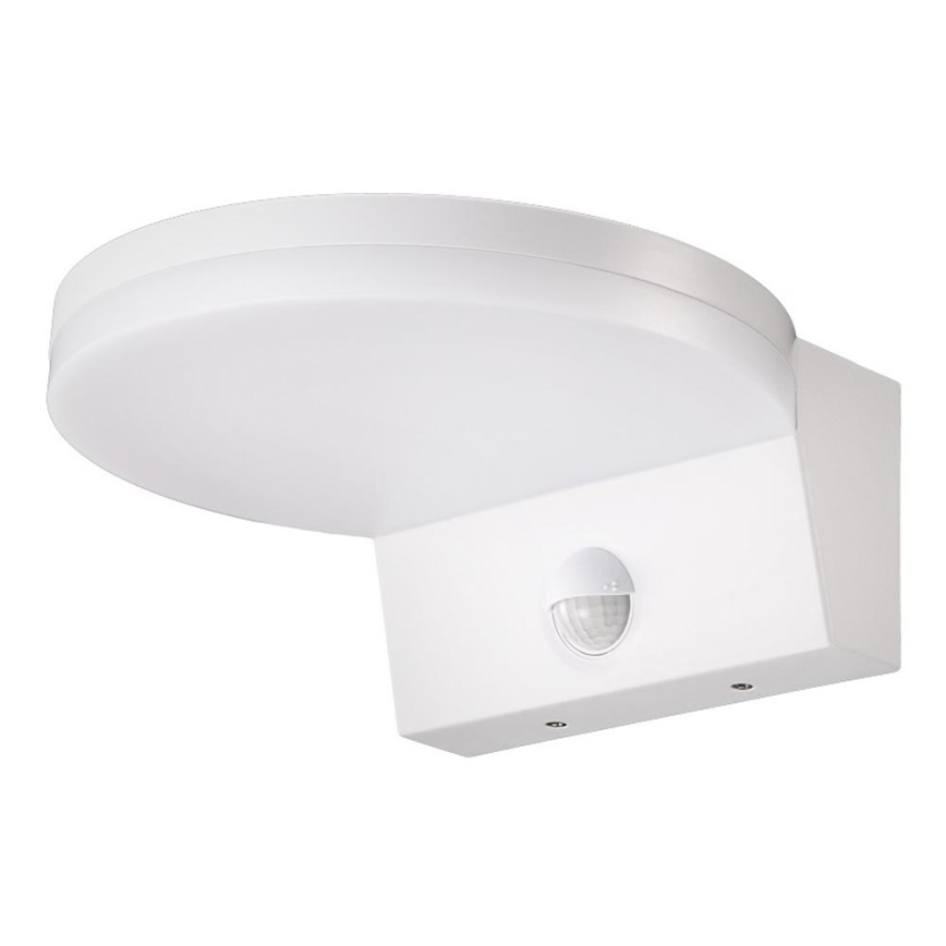 Top Light - LED Zunanja stenska svetilka s senzorjem NOVARA LED/15W/230V IP65 bela