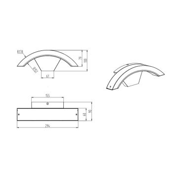 Trio - LED Zunanja stenska svetilka HARLEM LED/7,5W/230V IP54