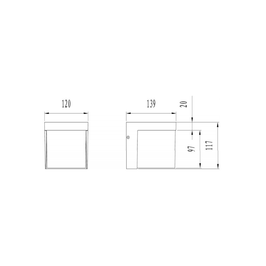 Trio - LED Zunanja stenska svetilka YANGTZE LED/4,5W/230V IP54 3000K