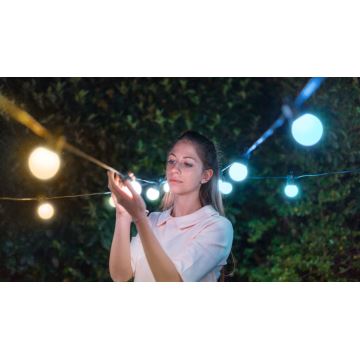 Twinkly - LED Zatemnitvena zunanja Dekorativna veriga FESTOON 20xLED 14m IP44 Wi-Fi