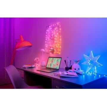 Twinkly - LED RGB Zatemnitvena božična veriga CANDIES 200xLED 14 m USB Wi-Fi