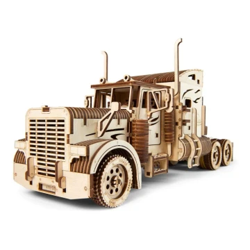 Ugears - 3D lesena mehanska sestavljanka Tovornjak s polpriklopnikom Heavy Boy