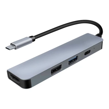 USB-C hub 4v1 Power Delivery 100W in HDMI 4K