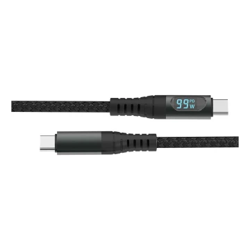 USB kabel TYPE C priključek LED zaslon 1m