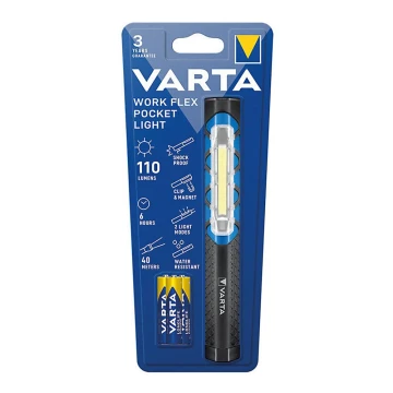 Varta 17647101421 - LED Ročna svetilka WORK FLEX POCKET LIGHT LED/3xAAA IPX4