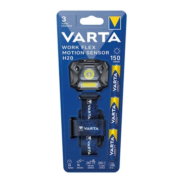 Varta 18648101421 - LED Zatemnitvena polnilna svetilka s senzorjem WORK FLEX LED/3xAAA IP54