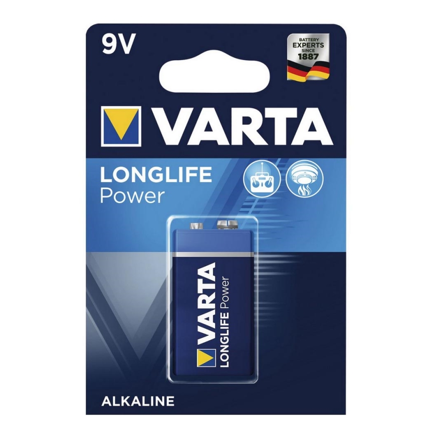 Varta 4922121411 - 1 ks Alkalna baterija LONGLIFE 9V