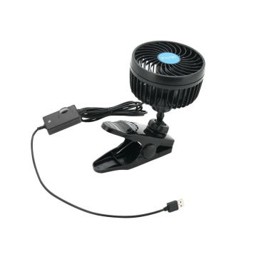 Ventilator s sponko USB 4W/5V črna