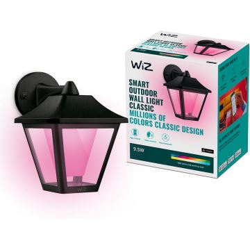 WiZ - LED RGBW Zatemnitvena zunanja stenska svetilka LED/9,5W/230V 2700-5000K IP44 Wi-Fi