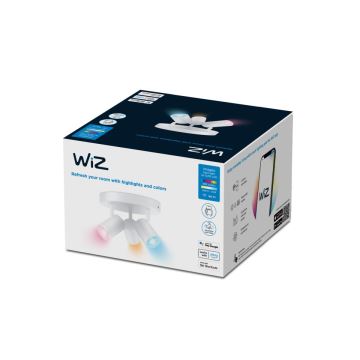 WiZ - LED RGBW Zatemnitveni reflektor IMAGEO 3xGU10/4,9W/230V 2200-6500K Wi-Fi CRI 90 bela