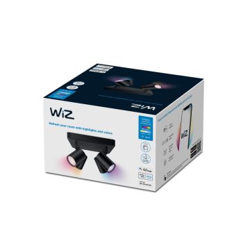 WiZ - LED RGBW Zatemnitveni reflektor IMAGEO 4xGU10/4,9W/230V 2200-6500K Wi-Fi CRI 90 črna