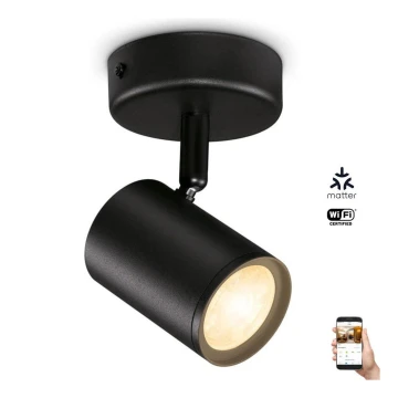 WiZ - LED Zatemnitveni reflektor IMAGEO 1xGU10/4,9W/230V 2700-6500K CRI 90 Wi-Fi črna