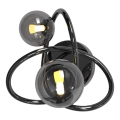 Wofi 4014-205 - LED Stenska svetilka NANCY 2xG9/3,5W/230V črni krom
