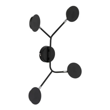 Wofi 446604109000 - LED Stenska svetilka BELIZE 4xLED/5W/230V 3000K črna