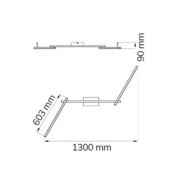 Wofi 9163.03.01.0000 - LED Lestenec CLAY 3xLED/10W/230V