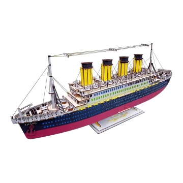 Woodcraft - Lesena 3D sestavljanka Titanic